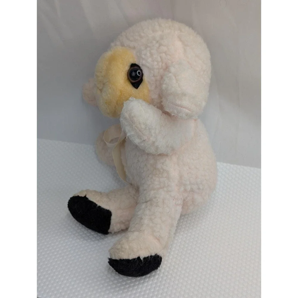 Lamb Sheep Plush Pale‎ Pink 12 Inch Stuffed Animal Toy